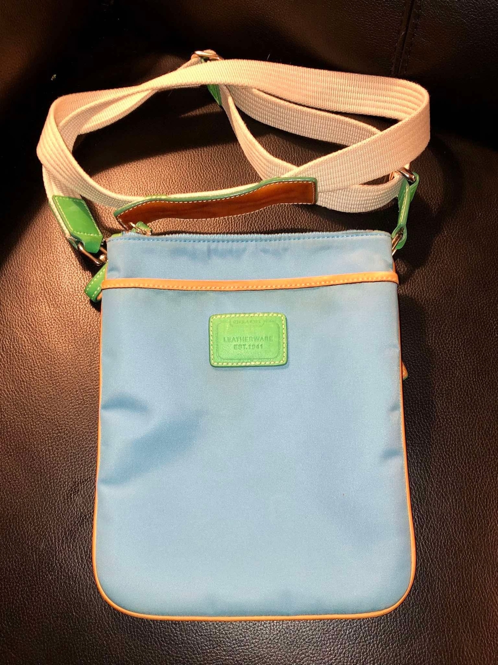 Vintage Coach Hampton Nylon Swingpack Crossbody Bag